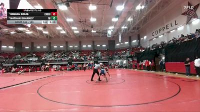 132 lbs Quarterfinal - Miguel Solis, Eastwood vs Nathan Sharkey, Lewisville Flower Mound