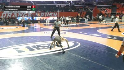 3A 106 lbs Cons. Round 3 - Noe Hernandez, Lockport (Twp.) vs Kane Robles, Joliet (Catholic Academy)