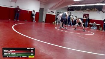 157 lbs Cons. Round 3 - Griffin Smith, Alexandria Wrestling Academy vs Wyatt Speth, South Putnam