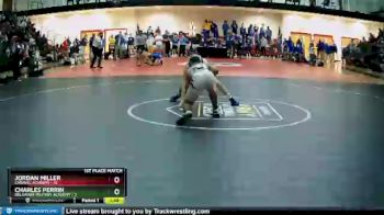 145 lbs Finals (8 Team) - Jordan Miller, Caravel Academy vs Charles Perrin, Delaware Military Academy