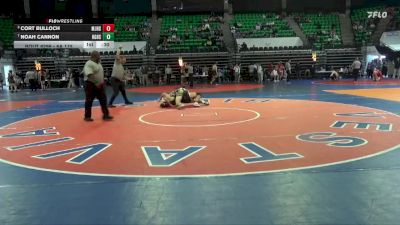 6A 175 lbs Cons. Round 5 - Noah Cannon, Hazel Green HS vs Cort Bulloch, Mortimer Jordan HS