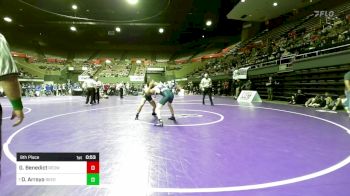 140 lbs 9th Place - Gunner Benedict, Redwood vs David Arroyo, Reedley