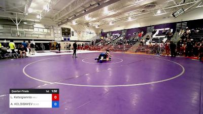 138 lbs Quarterfinal - Lukas Katsigiannis, Validus Wrestling Club vs Alihan KELDIBAYEV, Beast Coast WC