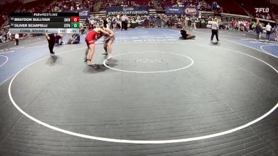 D 1 157 lbs Cons. Round 4 - Oliver Scarpelli, St. Paul`s vs Braydon Sullivan, Zachary