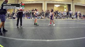 50 lbs Consi Of 8 #1 - Maya Garcia, Tuff Kidz Outlaws WC vs Benjamin Bortolussi, Apex - Michigan