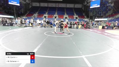 157 lbs Cons 8 #1 - Mario Carini, CA vs Will Scherer, MO