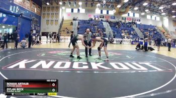 165 Gold Quarterfinal - Dylan Beck, Fleming Island vs Rowan Arthur, Fletcher Senior