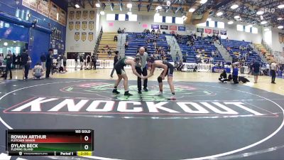 165 Gold Quarterfinal - Dylan Beck, Fleming Island vs Rowan Arthur, Fletcher Senior