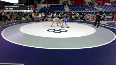 113 lbs Cons. Sub-rd Of 16 - Brock Humphrey, WV vs Bo Gibbs, OH