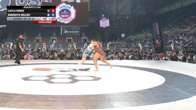 155 lbs Champ. Rd Of 64 - Layla Hines, Texas vs Emersyn Miller, Wisconsin