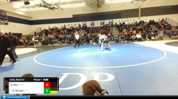 145 lbs Cons. Round 2 - Blake Berger, Deer Park vs Gus Ray, Tonasket