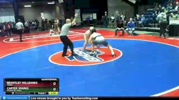 1 lbs Quarterfinal - Carter Sparks, Mount De Sales vs Brantley Willbanks, Trion