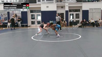 108 lbs Semifinal - Dominik Coleman, Carpe Diem - HSC vs Cidney Schaffer, Mat Assassins Silver - HSC