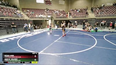 99 lbs Champ. Round 1 - Deryk Valdez, Carbon Raptor Wrestling vs Noah Ahn, Champions Wrestling Club