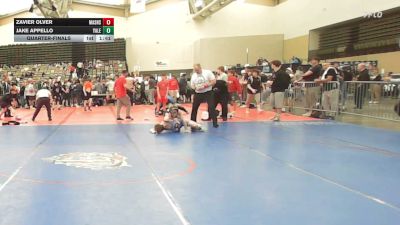 108-H lbs Quarterfinal - Zavier Olver, Mat Assassins vs Jake Appello, Yale Street