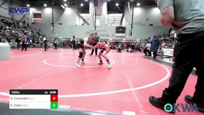 100 lbs Consolation - Kamden Caywood, Oklahoma Phantom Wrestling Club vs Easton Cody, Broken Arrow Wrestling Club