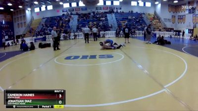 126 Gold Quarterfinal - Jonathan Diaz, Southwest Miami vs Cameron Haines, South Dade