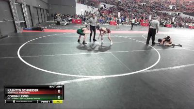 140 lbs Quarterfinal - Kashtyn Schneider, Reedsville Wrestling vs Corbin Lewis, D.C. Everest Treetoppers Wrest