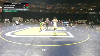 125 lbs Round Of 16 - Cooper Foster, Appalachian State vs Bridger Ricks, Utah Valley