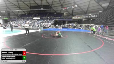 82 lbs Cons. Quarters - Kesler Young, Bethel AllStars Wrestling Club vs Jamison Brunett, Viper Wrestling Club