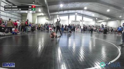 49 lbs Consi Of 8 #1 - Colton Cross, Brushy Wrestling Club vs Nathan Ussrey, Jr., Claremore Wrestling Club