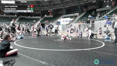 46 lbs Rr Rnd 3 - Riley Tarwater, SE Girls vs Dilynn Burch, Team Tulsa Girls