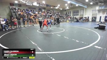 132 lbs Champ. Round 3 - Mario Calderon, Central East vs Brady Mercer, Fountain Valley