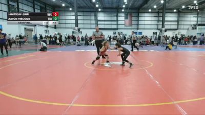 75 lbs Semifinal - Axton Viscome, Unattached vs Jameson Lohr, Williamsburg Wrestling Club