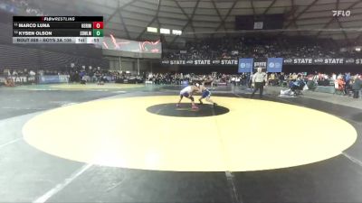 Boys 3A 106 lbs Cons. Round 6 - Kysen Olson, Sedro-Woolley vs Marco Luna, Heritage