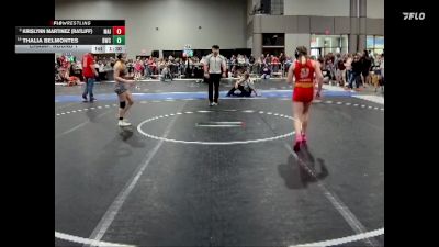 97 lbs Champ. Round 1 - Krislynn Martinez (Ratliff), Maize vs Thalia Belmontes, Bobcat Wrestling Club