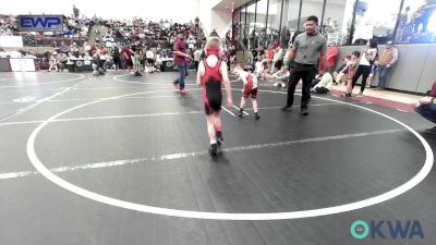 49 lbs Consi Of 16 #2 - Huxley Hiner, Pawnee Wrestling Club vs Jasper McKisson, Perry Wrestling Academy