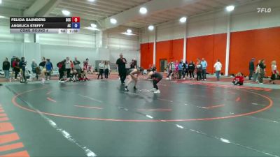 138 lbs Cons. Round 4 - Angelica Steffy, Adrian vs Felicia Saunders, Southeastern CC