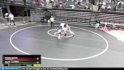 168 lbs Quarterfinal - David Clinger, Layton vs Tyson Bates, Copper Hills