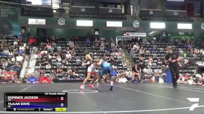 86 lbs 1st Place Match - Dominick Jackson, MN vs Tajuan Davis, OK