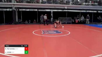 78 lbs Quarterfinal - Alex Hernandez, Barn Brothers vs Justin Jones, Deep Roots WC