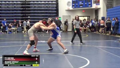 215 lbs Cons. Round 4 - Shawn Woolf, LIBERTY-BENTON vs Ty Meyer, COLUMBUS GROVE