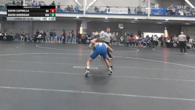 133 lbs Consi Of 16 #2 - Gavin Caprella, Air Force Academy vs Gavin Sheridan, Binghamton University