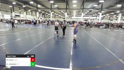 114 lbs Semifinal - Brayden Dixon, Trybe vs Ares Jimenez, No Team