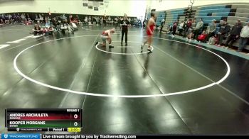 158-162 lbs Round 1 - Andres Archuleta, Rawlins vs Kooper Morgans, Eaton