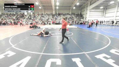 132 lbs Consi Of 8 #2 - Chase Alvarez, VA vs Mitchell Rowland, NC