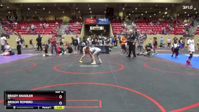 83 lbs Semifinal - Brady Knadler, TX vs Brison Romero, CO