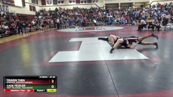 JV-33 lbs Quarterfinal - Traven Then, Epworth, Western Dubuque vs Cade Fessler, West Delaware, Manchester
