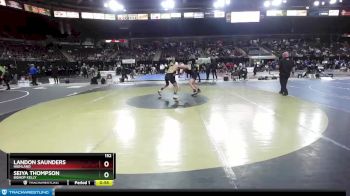 152 lbs Cons. Round 4 - Seiya Thompson, Bishop Kelly vs Landon Saunders, Highland