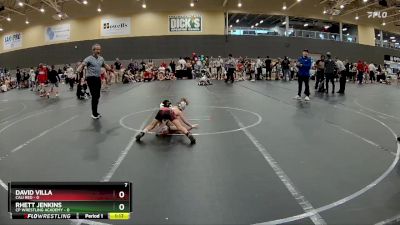 48 lbs Round 2 (6 Team) - David Villa, Cali Red vs Rhett Jenkins, CP Wrestling Academy