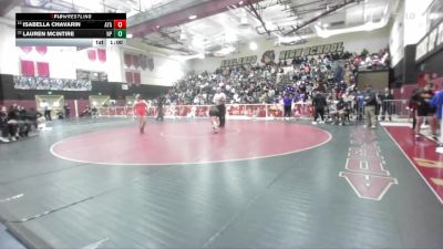 145 lbs Cons. Round 2 - Isabella Chavarin, Ayala vs Lauren McIntire, Newbury Park