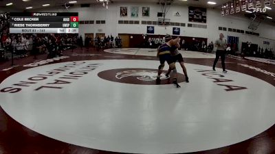 141 lbs Quarterfinal - Riese Thornberry, Wisconsin-Stevens Point vs Cole Becker, Augsburg