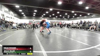 209 lbs Round 3 (8 Team) - Micah McDanel, CP Wrestling Academy vs Brock Miller, Dundee Wrestling