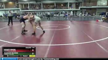 174 lbs Quarterfinal - Dahson Dejong, Cornell College vs Wyatt Simon, Wisconsin-La Crosse