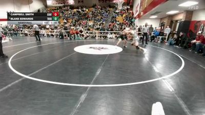150 lbs Semifinal - Blake Edwards, Thunder Basin vs Campbell Smith, Central