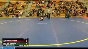 50 lbs Round 4 - Jordy Ignaszewski, USC vs Britton Sprabary, Roseau Wrestling Club